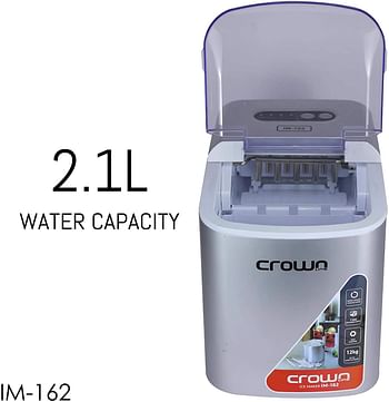 Crownline Instant Ice Maker, Silver, IM-162