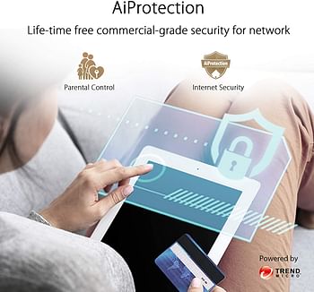 Asus XD4 AX1800 Whole-Home Dual-Band Mesh Wifi 6 System - Life-Time Free Network Security, Parental Controls, Mu-Mimo Support, Traditional Qoscoverage Up To 185 Sq. Meter/2000 Sq. Ft. For 1Pk
