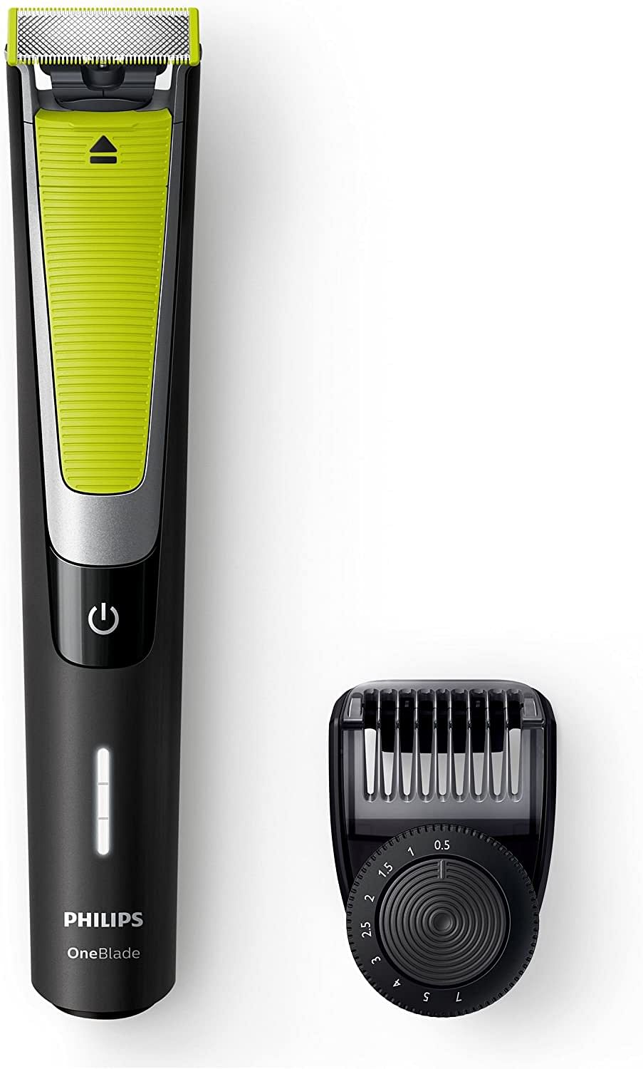 PHILIPS QP6505, OneBlade Pro Shaver & Trimmer, Black/Lime Green/Silver