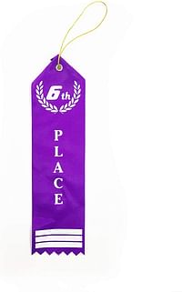 DAWSON SPORTS Place Ribbons (Set of 10) 6th Place (355016) - Multicolour, Small