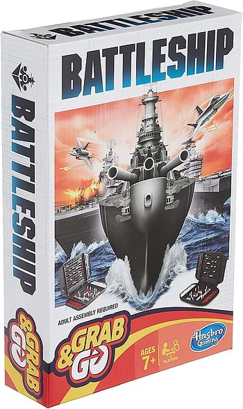 Hasbro Gaming Battleship Grab & Go Game/Multi Color/1 Set