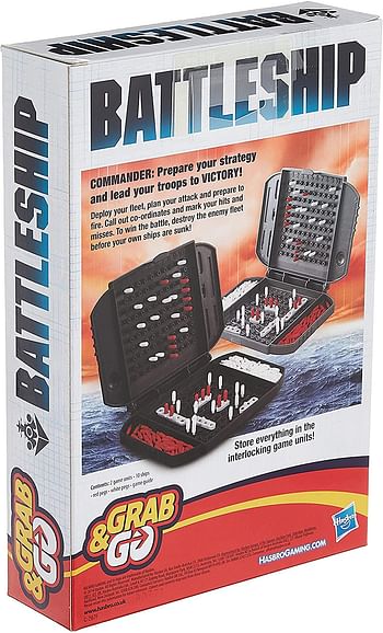Hasbro Gaming Battleship Grab & Go Game/Multi Color/1 Set