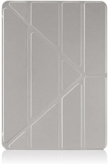 Pipetto iPad Pro 9.7 Origami Case - Silver Clear Shell/iPad Pro 9.7/Silver & Clear