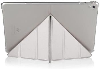 Pipetto iPad Pro 9.7 Origami Case - Silver Clear Shell/iPad Pro 9.7/Silver & Clear