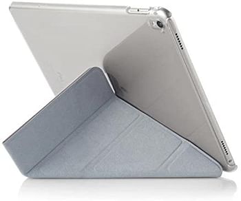 Pipetto iPad Pro 9.7 Origami Case - Silver Clear Shell/iPad Pro 9.7/Silver & Clear