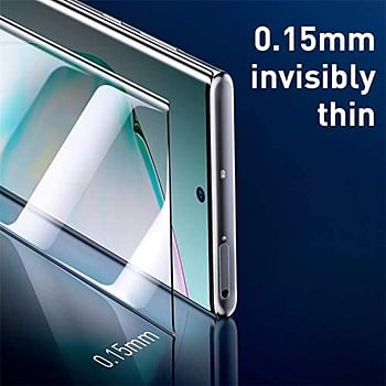 Baseus 0.15mm full-screen curved anti-explosion soft screen protector For Note10 Black