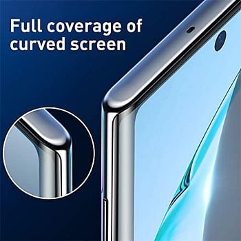 Baseus 0.15mm full-screen curved anti-explosion soft screen protector For Note10 Black
