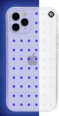 Bling My Thing - Extravaganza Pure Clear for iPhone 12/12 Pro - Neon White (Swarovski® crystals Glow in the Dark)