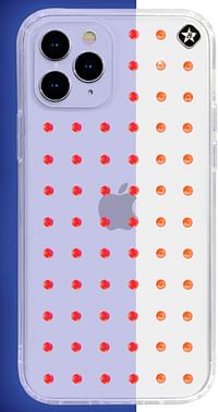 Bling My Thing - Extravaganza Pure Clear for iPhone 12 Pro Max - Neon Orange (Swarovski® crystals Glow in the Dark)/Neon Orange/One size