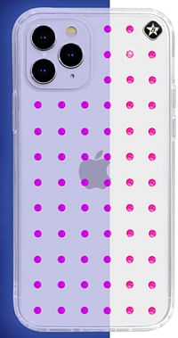 Bling My Thing - Extravaganza Pure Clear for iPhone 12 Pro Max - Neon Pink (Swarovski® crystals Glow in the Dark)/One size