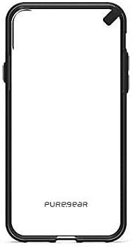 جراب نحيف لهاتف Apple iPhone X (شفاف/أسود)