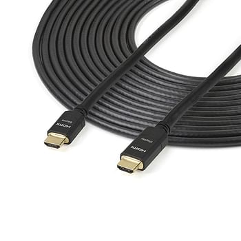 StarTech.com 65 ft (20m) High Speed HDMI Cable – Male to - Active 28AWG CL2 Rated In-wall Installation Ultra HD 4K x 2K (HDMM20MA) Black