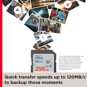 SanDisk 64GB Ultra SDXC UHS-I Memory Card - 120MB/s, C10, U1, Full HD, SD Card - SDSDUN4-064G-GN6IN