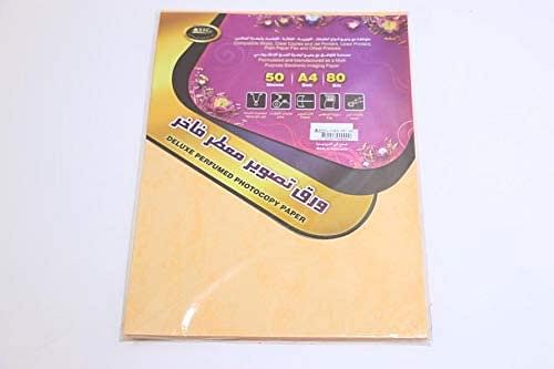 Deluxe perfumed A4 photocopy paper 80 Gm 50 sheets Light orange 2751-047 White