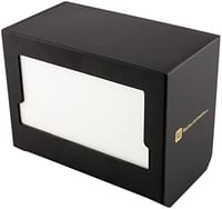 Recycled Picnic Print Napkin Dispenser - Black - 7" x 4" - 1ct Box - Restaurantware