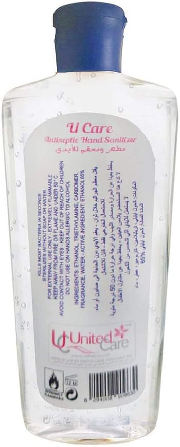 United Care Antiseptic Hand Sanitizer - 100 ml (Pack of 96)/White