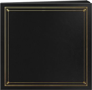 Pioneer BSP-46/BK Photo Albums 204-Pocket Post Bound Leatherette Cover Photo Album for 4 by 6-Inch Prints, Black