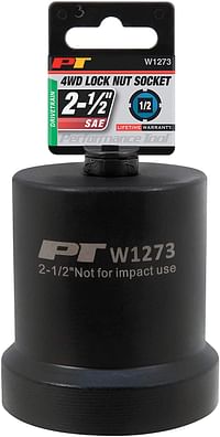 Performance Tool W1273 2-1/2-Inch 4 Wheel Drive Lock Nut Socket/Black