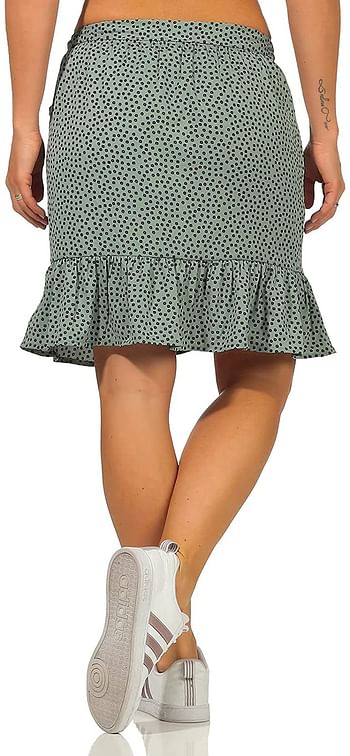 Only Women's ONLOLIVIA WRAP WVN Skirt Green_17-5107 TCX/XS