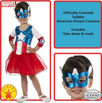 Rubie's Marvel Classic Child's American Dream Metallic Costume, Medium