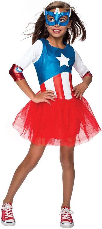 Rubie's Marvel Classic Child's American Dream Metallic Costume, Large - Multicolor
