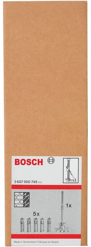 Bosch 6-pieces fixing set, masonry -2607000745 /Beige