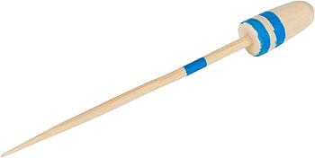 4.5" Blue and Natural Bamboo Buoy Skewer: Perfect for Serving Appetizers and Cocktail Garnishes - 500ct - Biodegradable and Eco-Friendly - Restaurantware/Blue/One SIze