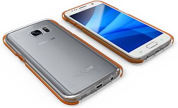 Dog and Bone Dog & Bone Splash44 Back Case For Samsung Galaxy S7 - Clear/Orange - One Size