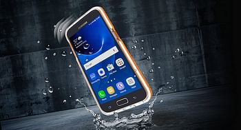 Dog and Bone Dog & Bone Splash44 Back Case For Samsung Galaxy S7 - Clear/Orange - One Size