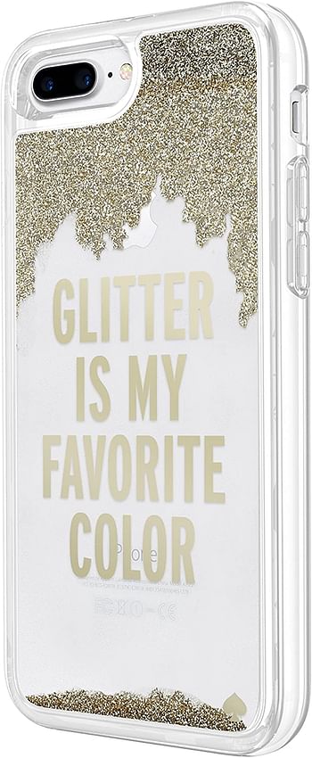 Incipio Technologies KSIPH-051-GLD kate spade new york Liquid Glitter Case fits Apple iPhone 7 Plus - Glitter Is My Favorite Color (Gold/Clear)