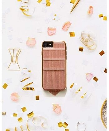 Case Mate Case-Mate - Iphone 7 Fringed Metal | Rose Gold | One size.