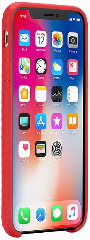 Incase Pop Case For Iphone X - Clear/Red, Inph190382-Red - One Size