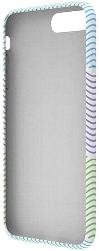 Cygnett Skin Fashion Tpu Case With Fine Chevron Stripe Pattern Highlight For Apple Iphone 7S Plus - White/Blue, Cy2271Cpski