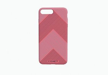 Cygnett Skin Fashion Tpu Case With Fine Chevron Stripe Pattern Highlight For Apple Iphone 7S Plus - Pink/Blue, Cy2269Cpski One Size