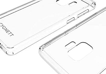 Cygnett Samsung S9 Plus- AeroShield Slimline functional, technical, lightweight and protective Case (impact resistance), Crystal Clear Case - Dual Material (TPU/Polycarbonate Shell) - Crystal Clear