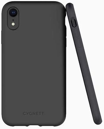 Cygnett Phone Case Skin Slimline with Soft Touch, Flexible Shell, Slim & Lightweight, Works with Wireless Chargers, Raised Camera Bezel, Scratch Resistant, Edge to Edge Shockproof - For Iphone XR/black/One Size