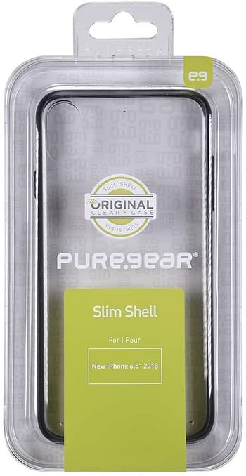 Puregear Slim Shell Case For Apple Iphone Xs Max - Clear/Black - One Size