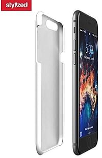 جراب Stylizedd لهاتف Apple Iphone 8 Plus رفيع ذو ملمس غير لامع - لون أسود