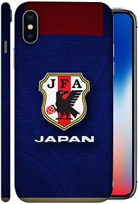 غطاء غطاء غطاء جراب ColorKing لهاتف Apple iphone X Football Blue - Fifa Japan 02/Multi Color/One Size