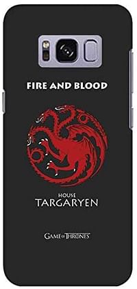 جراب Stylizedd لهاتف Samsung Galaxy S8 Plus نحيف بلمسة نهائية غير لامعة - GOT House Targaryen/multicolor/one size