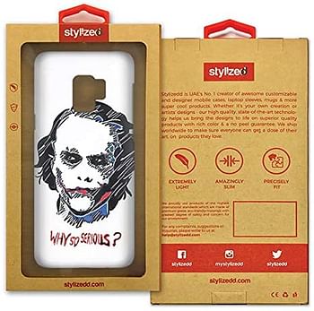 جراب Stylizedd لهاتف Samsung Galaxy S9 Slim Snap Case - Why So Serious - متعدد الألوان