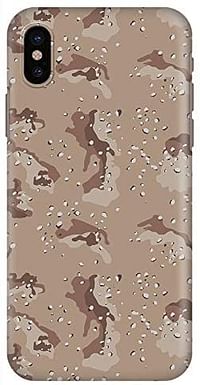 Stylizedd iPhone XS/iPhone X Snap Classic Matte Case Cover Matte Finish - Desert Storm Camo/Beige
