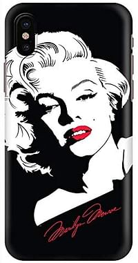 Stylizedd iPhone XS/iPhone X Snap Classic Matte Case Cover Matte Finish - Marilyn Monroe/Black