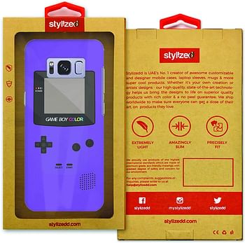 Stylizedd Samsung Galaxy S8 Plus Slim Snap Case Cover Matte Finish - Gameboy Color Purple/One size