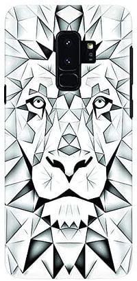 Stylizedd Samsung Galaxy S9 Plus Slim Snap Case Cover Matte Finish - Poly Lion - White
