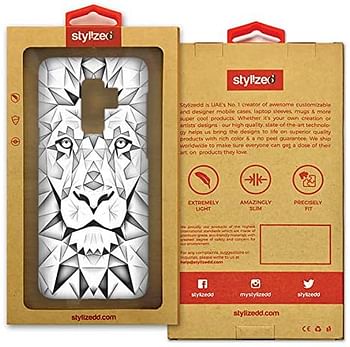 Stylizedd Samsung Galaxy S9 Plus Slim Snap Case Cover Matte Finish - Poly Lion - White