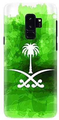 Stylizedd Samsung Galaxy S9 Plus Slim Snap Case Cover Matte Finish - Saudi Emblem - Green/One Size