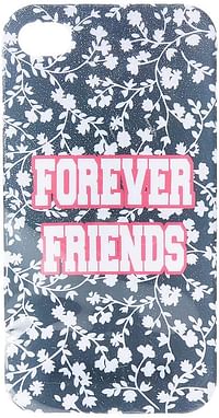 Pull & Bear Universal Forever Friends Mobile Back Cover - Blue/White/Multicolour
