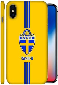Colorking Apple Iphone X Football Yellow Case Shell Cover - Fifa Sweden 01 , Yellow - One Size