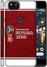 Colorking Google Pixel 2 Xl Football Red Case Shell Cover - Fifa Cup 10/Red